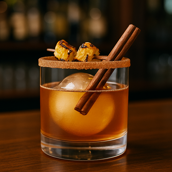 Charred Pineapple Old Fashioned